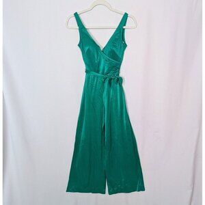 Vintage De Weese 9/10 60s Built In Bra Belted Pool Party Swim Jumpsuit Wide Leg